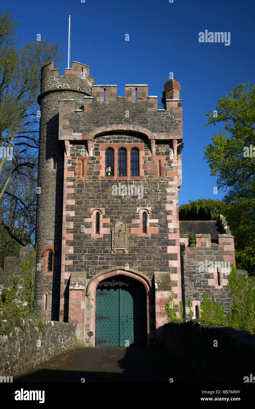 Glenarm castle estate Barbican gate gatelodge entrance Glenarm Village