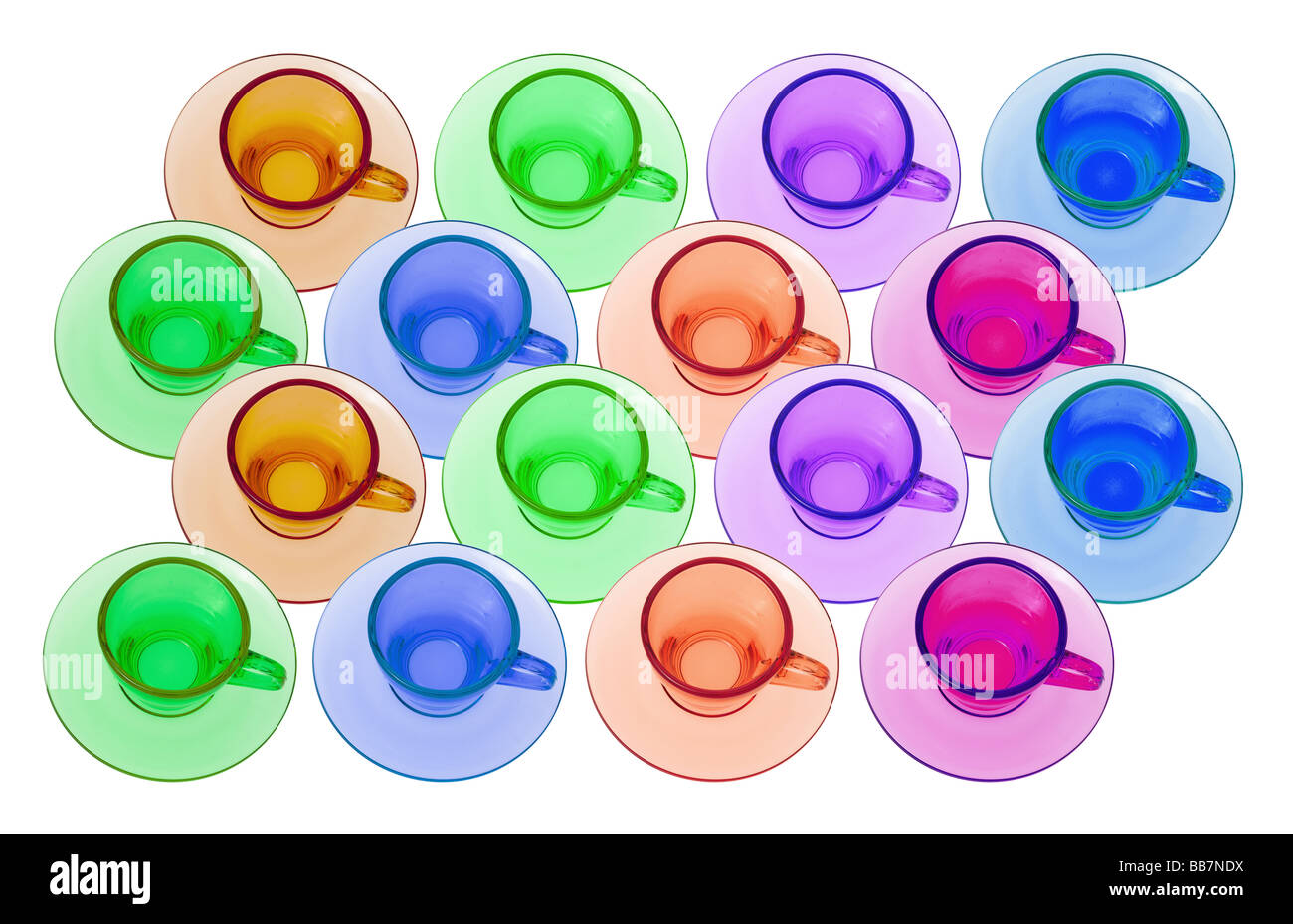 Tea Cups and Saucers Stock Photo Alamy