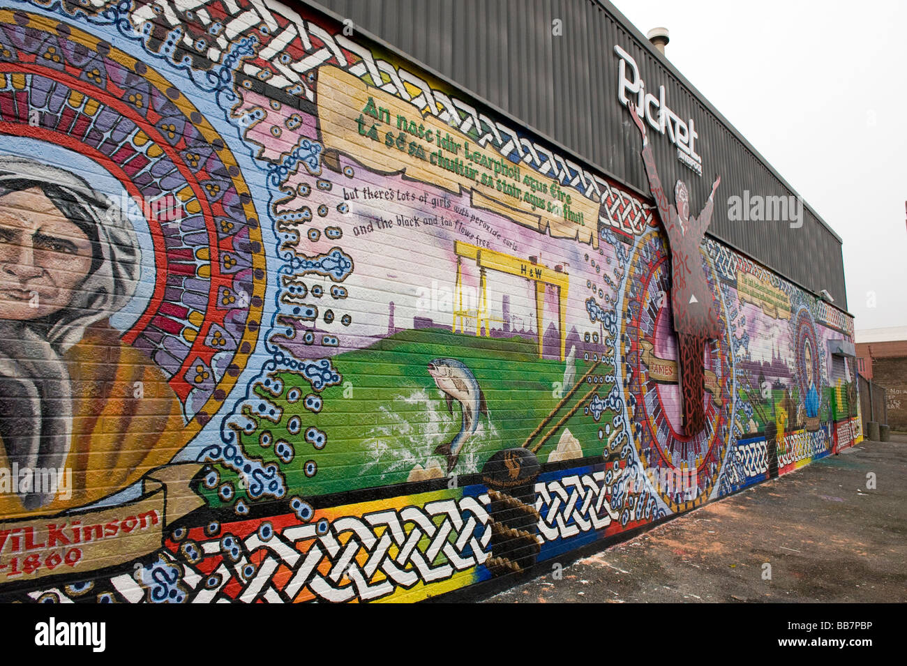 Street art on wall in Liverpool Stock Photo Alamy