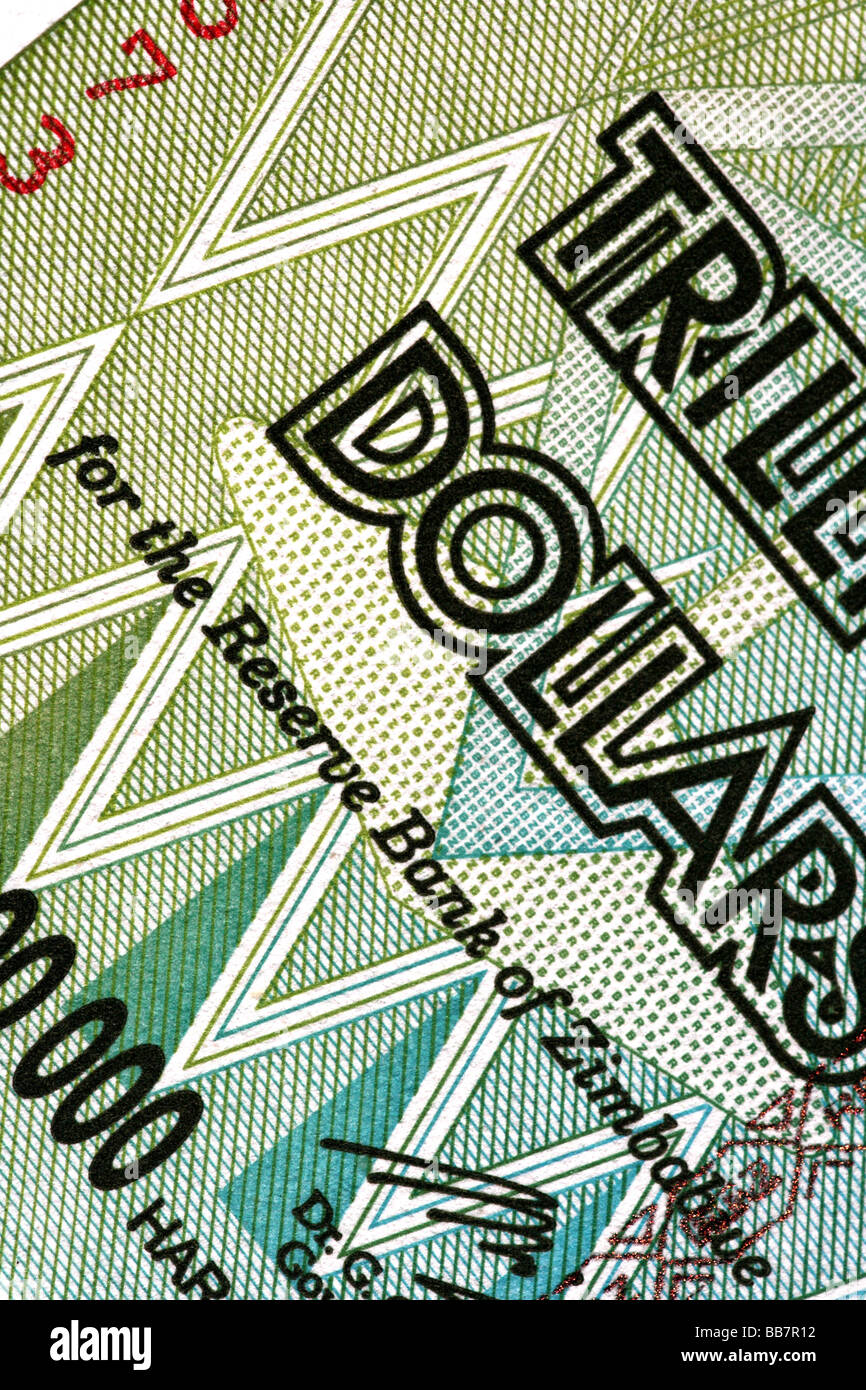 Zimbabwean Ten Trillion Dollar Bill Stock Photo