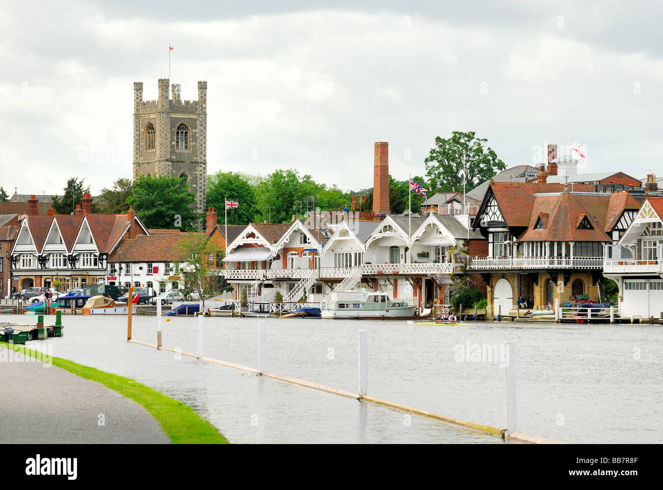 Riverside at Henley on Thames Oxfordshire Stock Photo