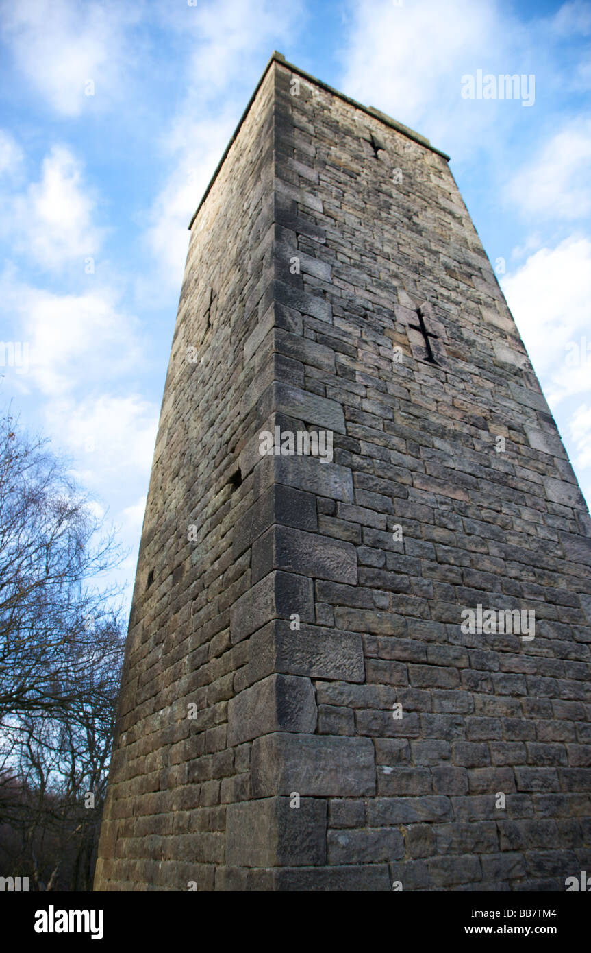 Earl Grey Tower, Stanton Moor, near Matlock, Derbyshire Peak District Stock Photo