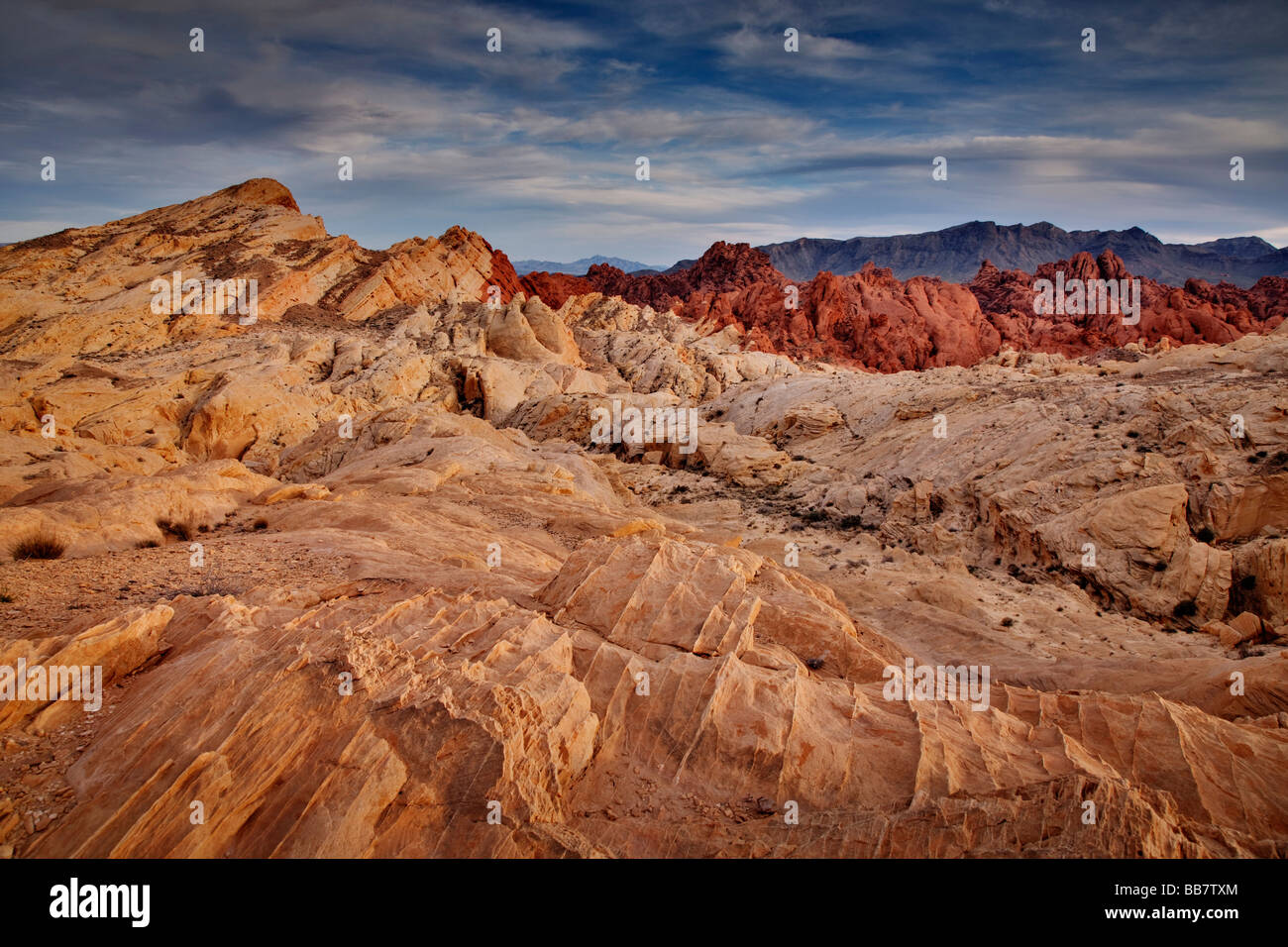 The Valley Of Fire near Las Vegas in Nevada USA Stock Photo
