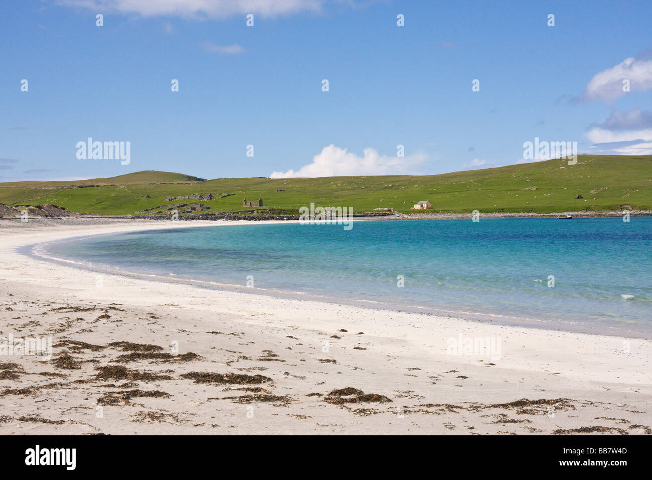 Beach on West Burra Mainland Shetland Scotland UK Stock Photo - Alamy