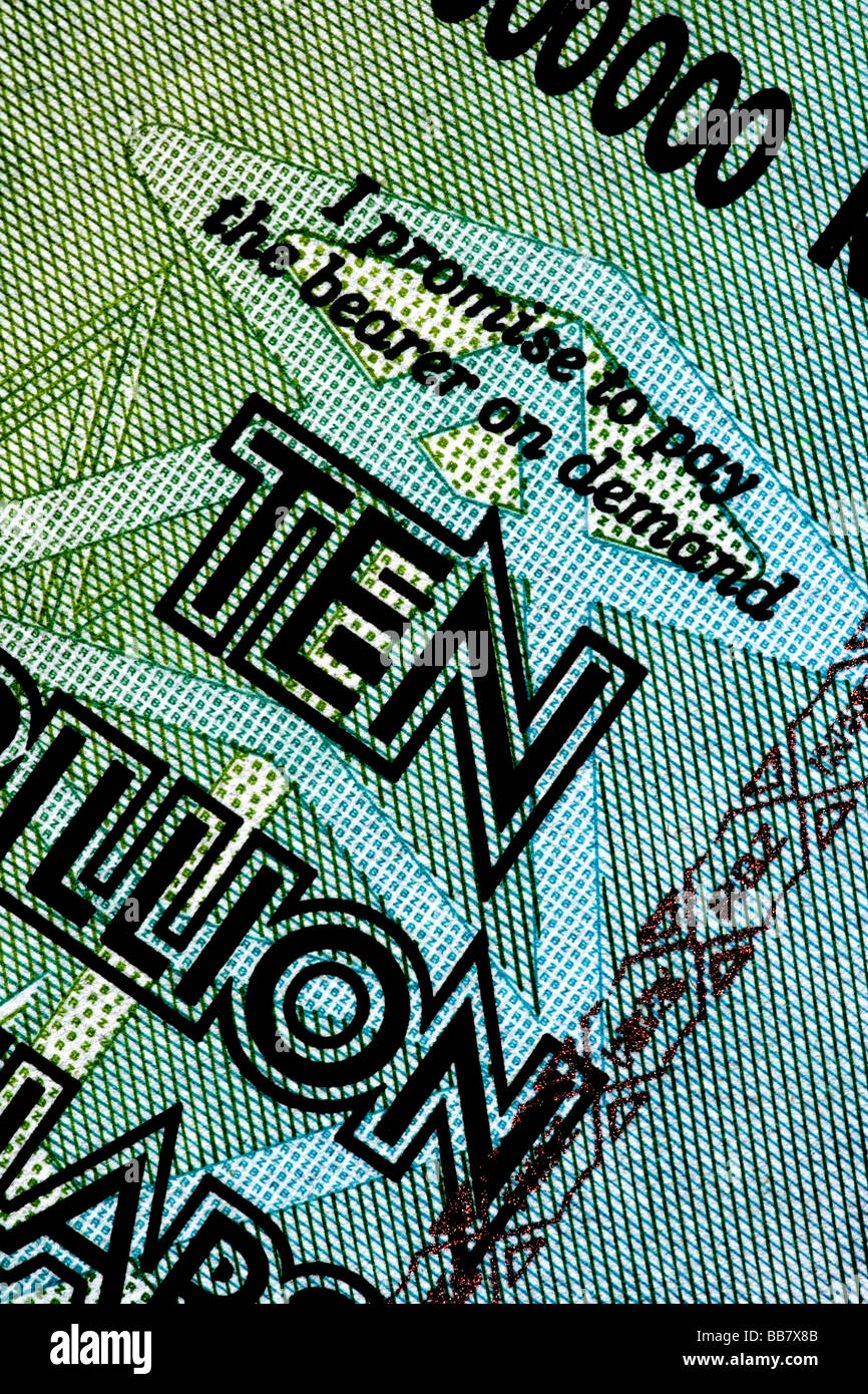 Zimbabwean Ten Trillion Dollar Bill Stock Photo