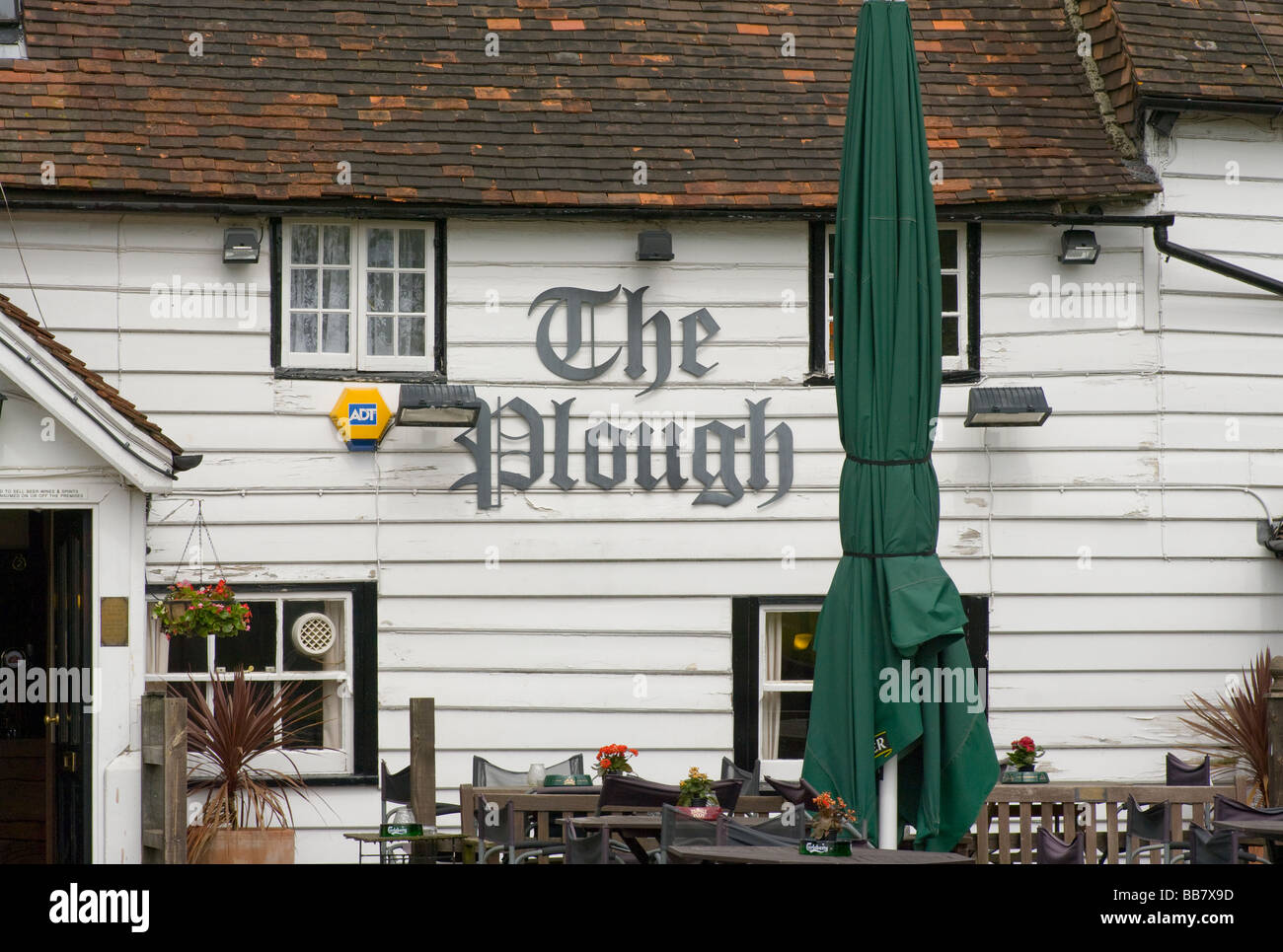 The Plough Public House Leigh Village Surrey Stock Photo