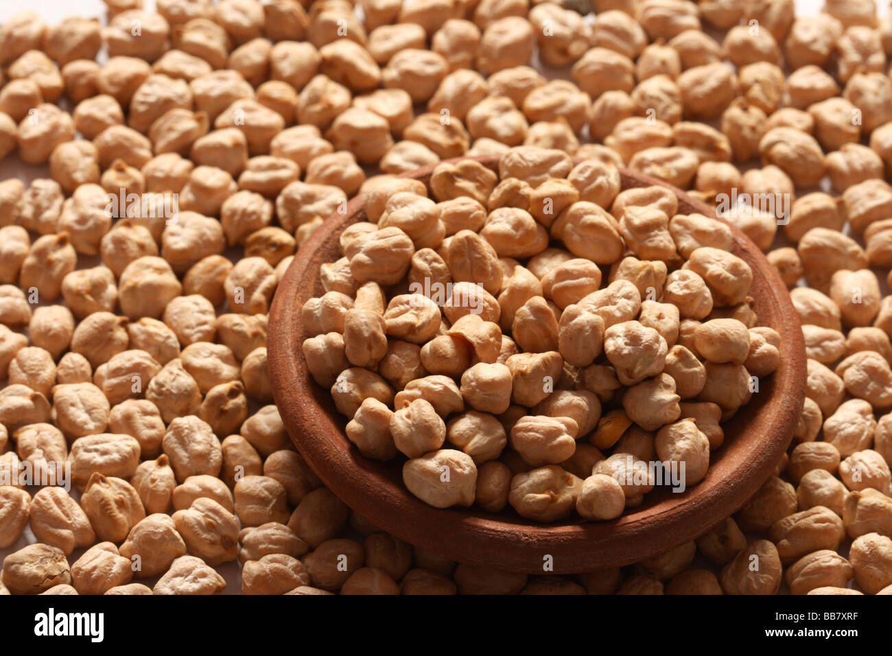 Kabuli chana or Chickpeas are high in protein from Middle East Stock Photo