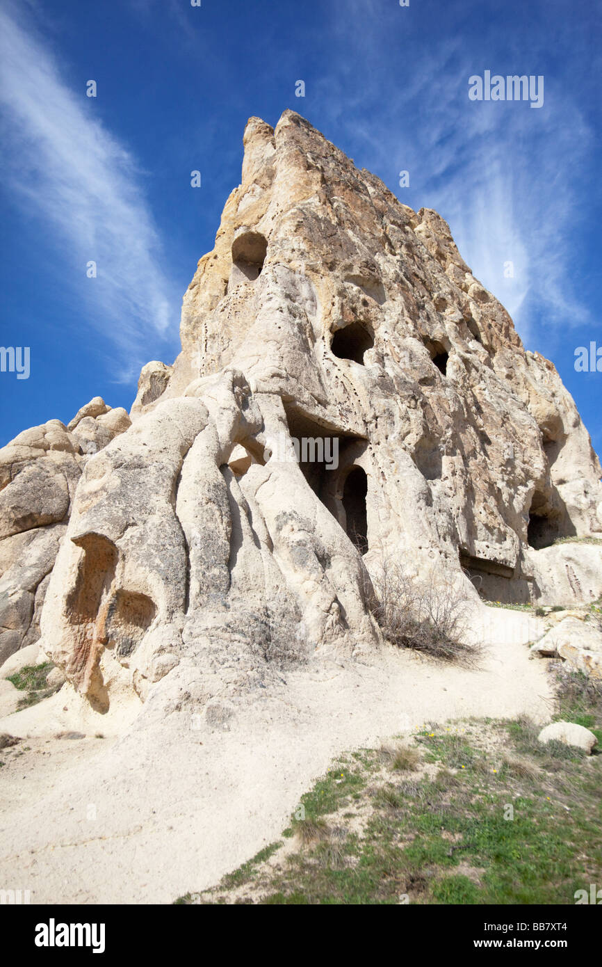 Rock formation at Derinkuyu Underground City in Cappadocia Turkey Stock Photo