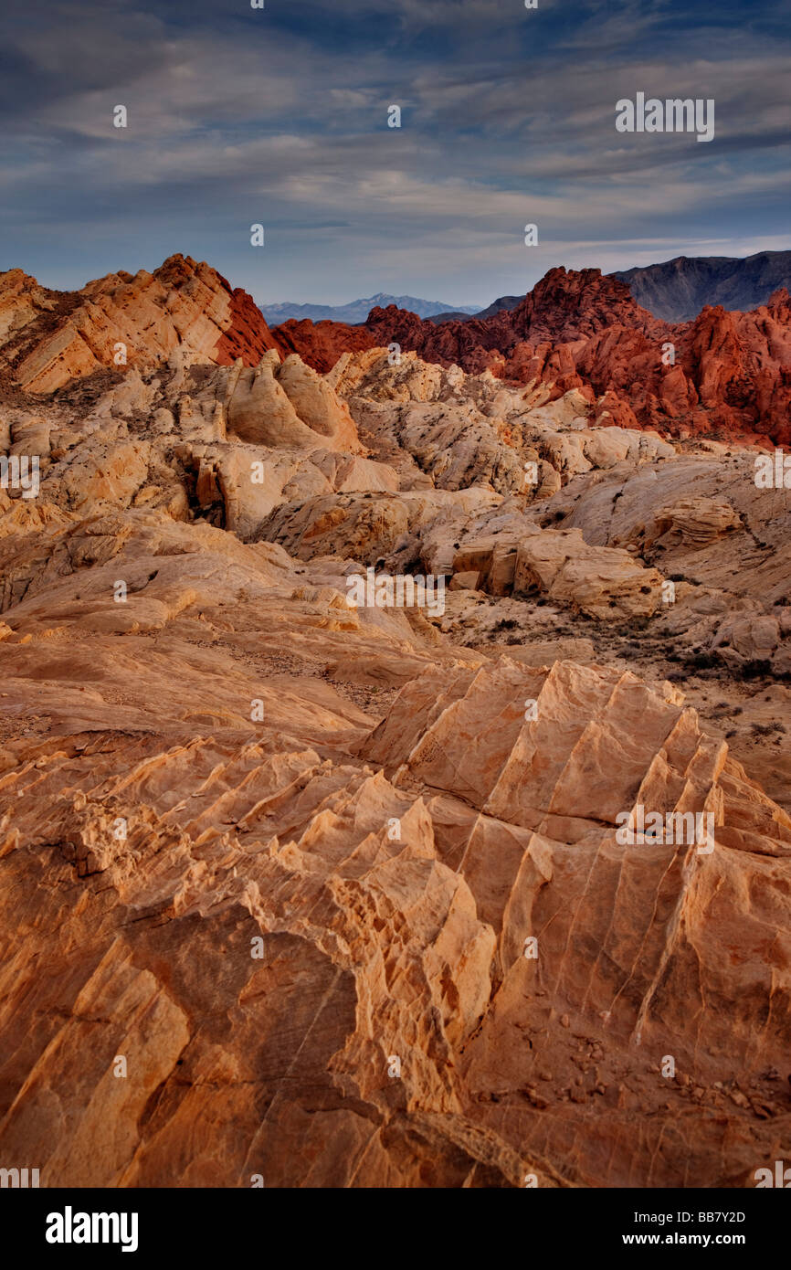 The Valley Of Fire near Las Vegas in Nevada USA Stock Photo