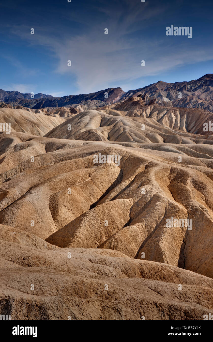 The Manifold near Zabriskie Point in Death Valley National Park in California USA Stock Photo