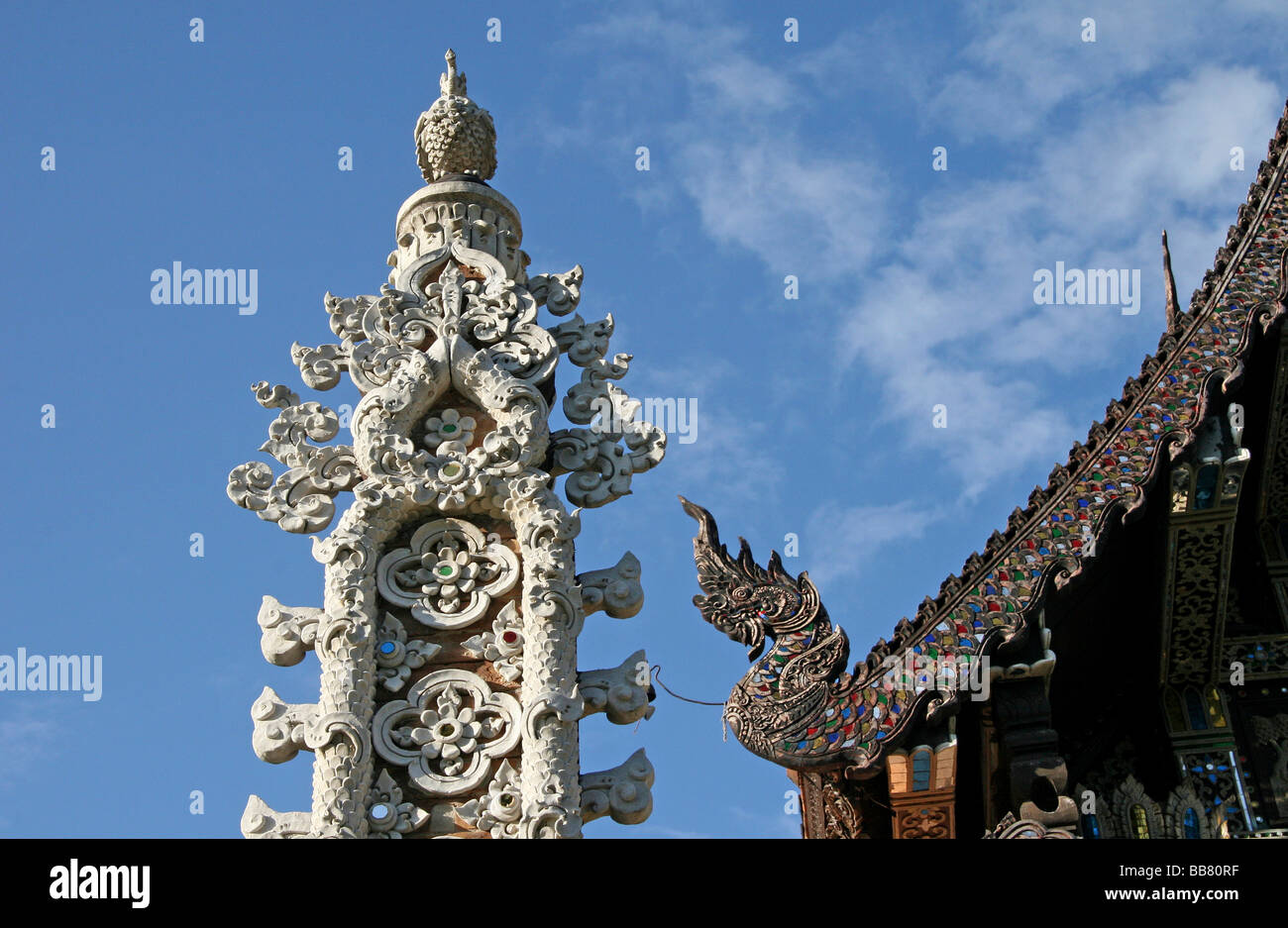 Wat Lok Molee, Wat Lok Moli, temple site, Chiang Mai, Thailand, Asia Stock Photo