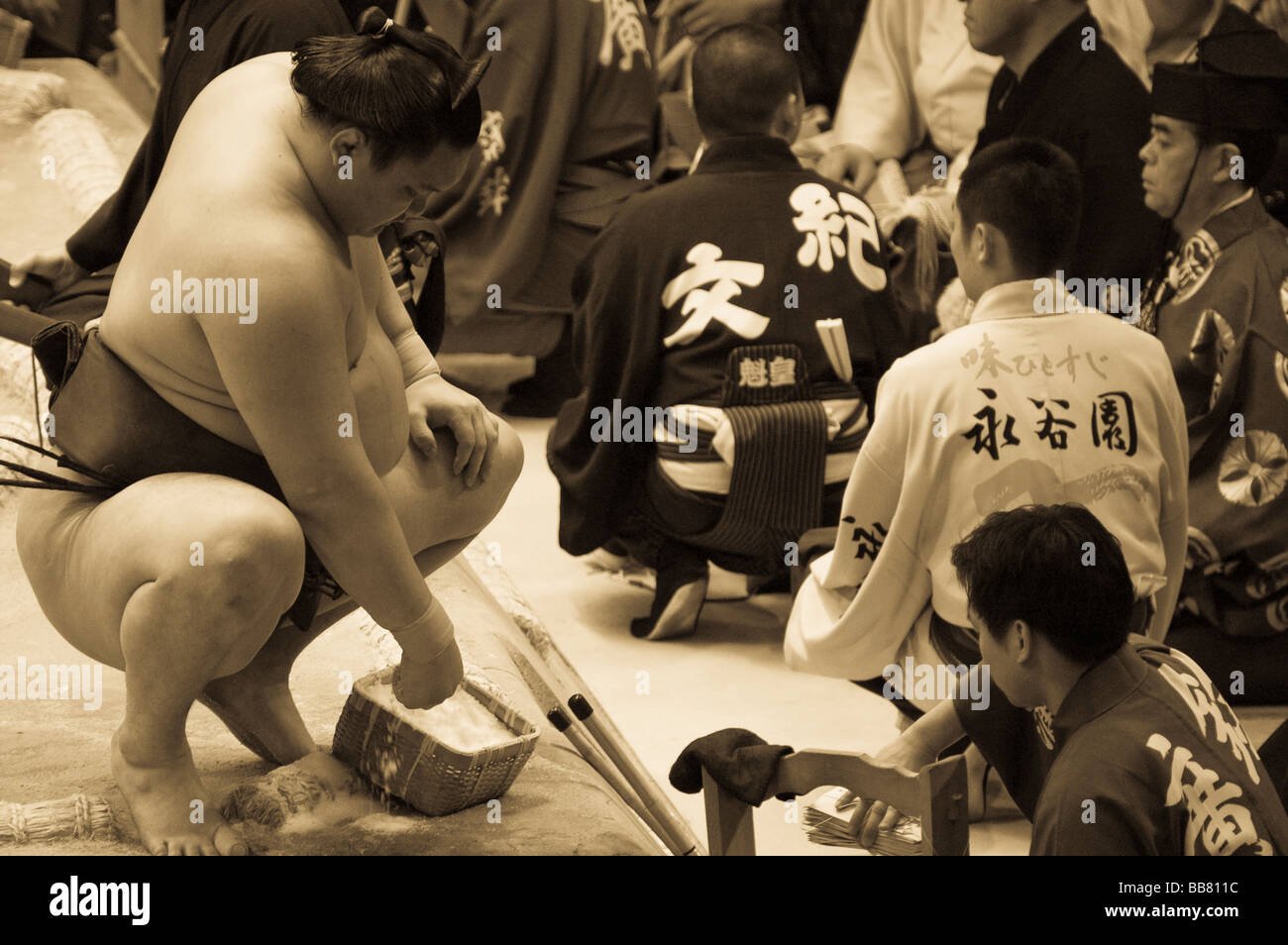 Sumo wrestling, Osaka, Japan Stock Photo Alamy