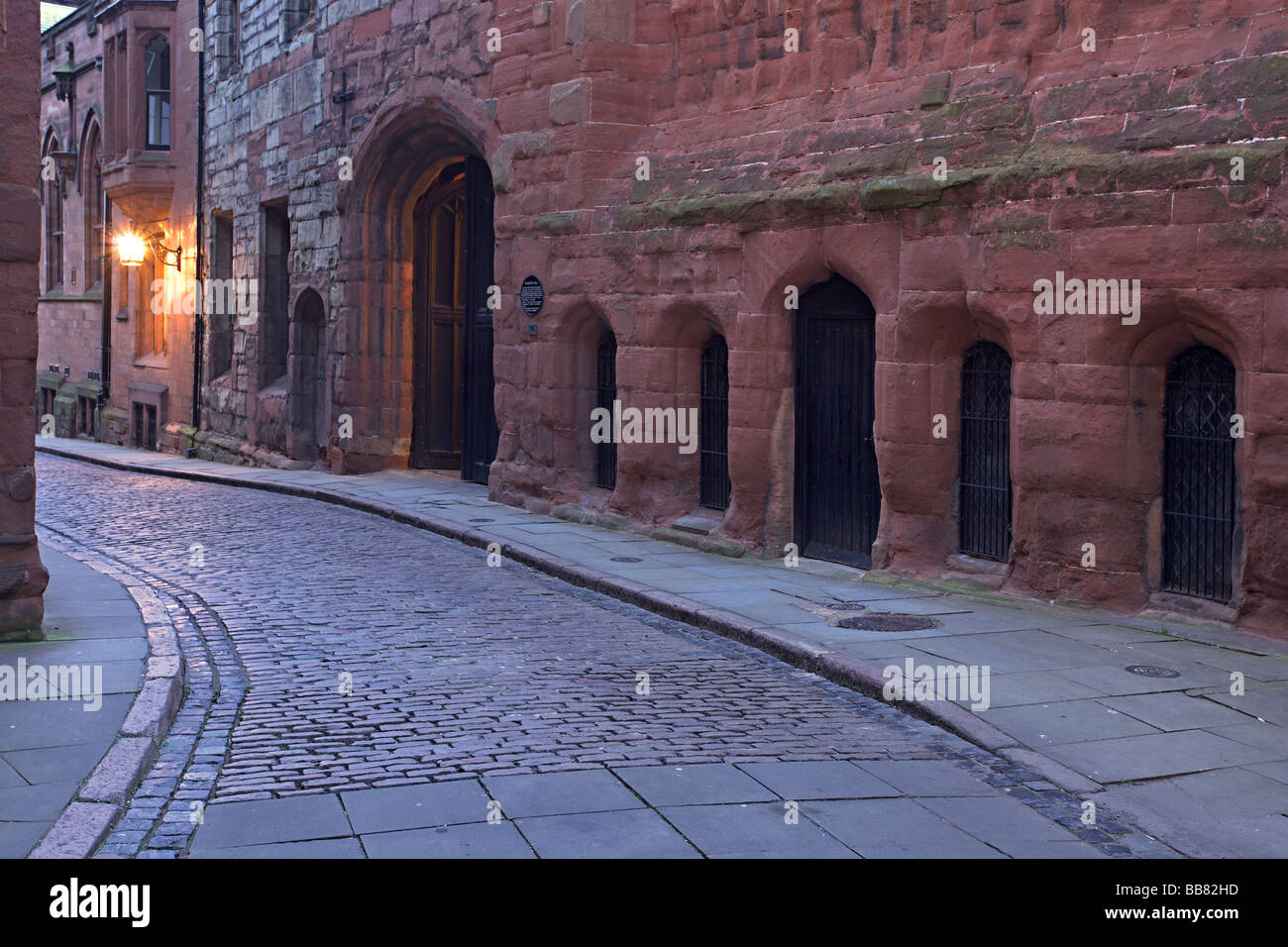 St Mary's Guildhall entrance at Bayley Lane in Coventry, West Midlands of England, United Kingdom Stock Photo