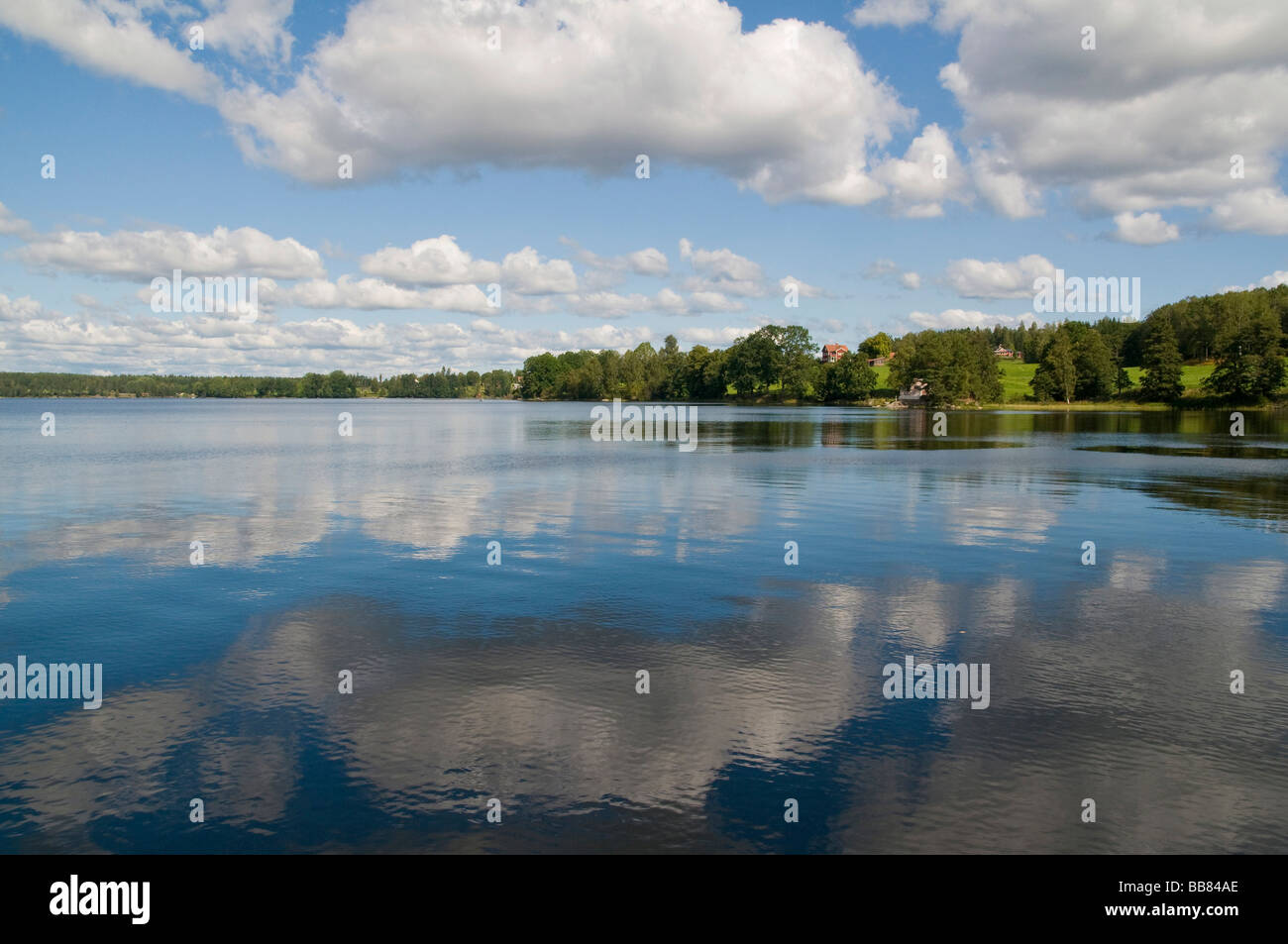 Lake near Bengtsfors, central Sweden Stock Photo