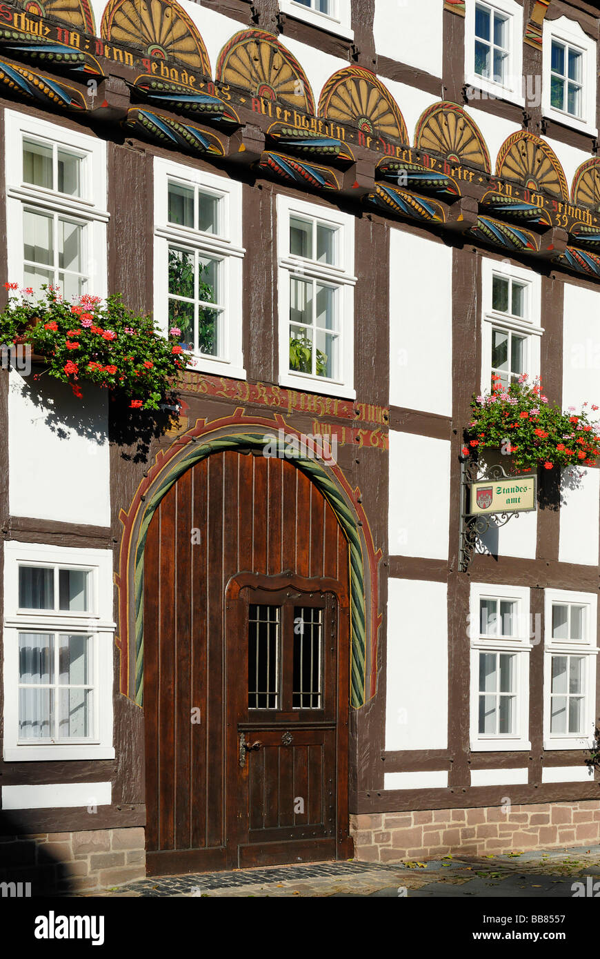 Former house of the sexton, Hoexter, North Rhine-Westphalia, Germany, Europe Stock Photo