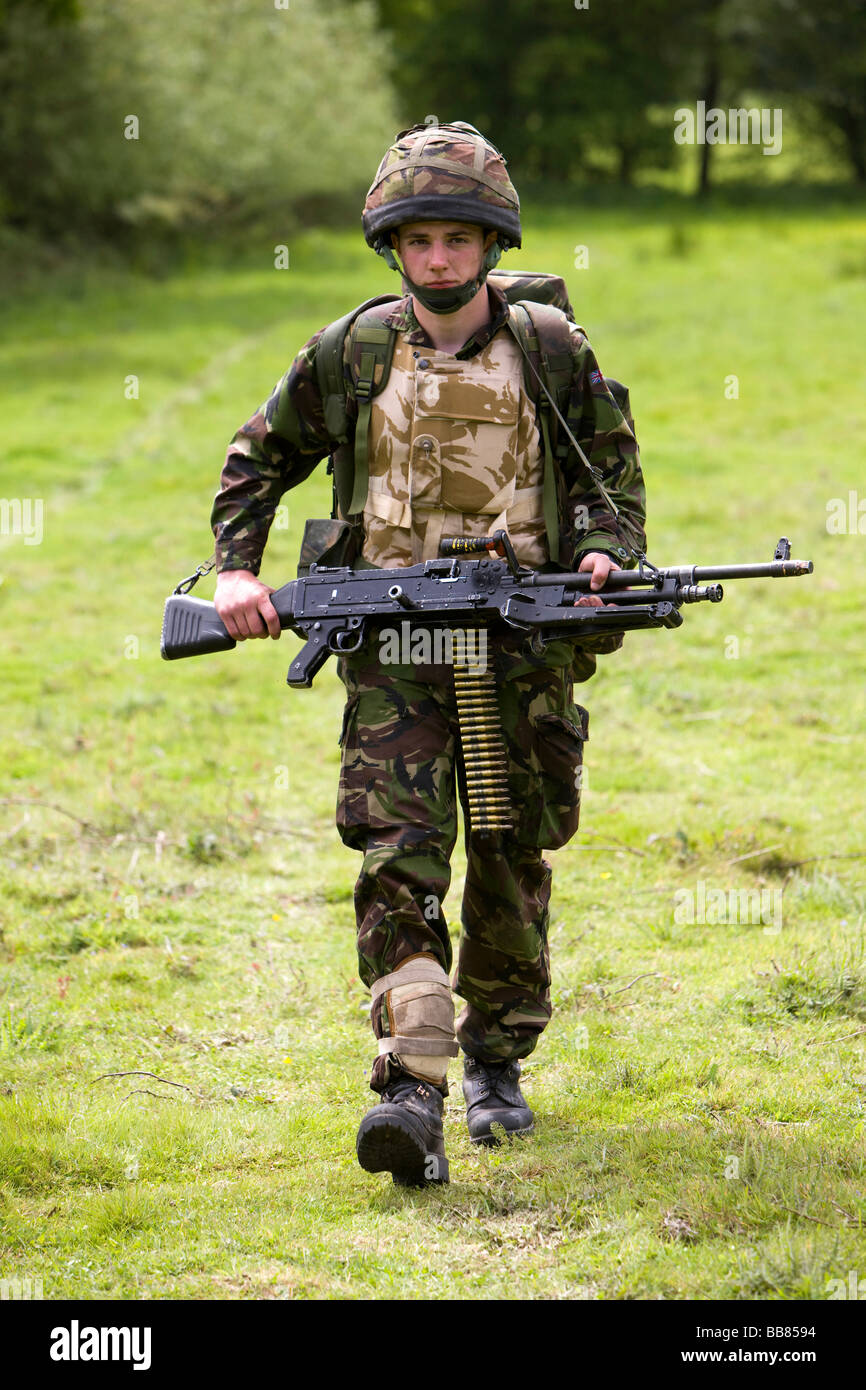 British soldiers from the 4th Battalion, The Rifles on execises at