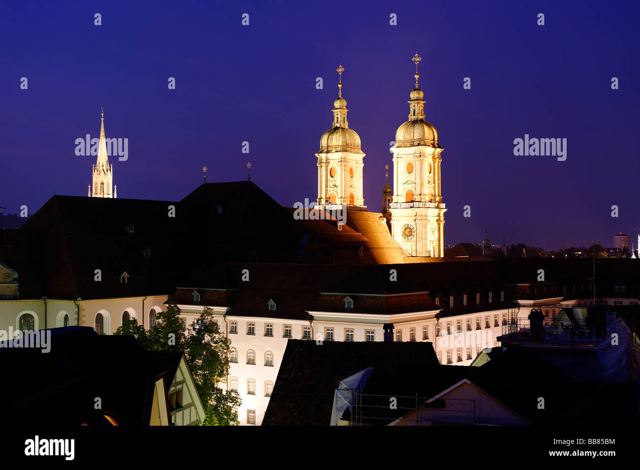 Abbey church St. Gall, St. Gallen, Canton St. Gallen, Switzerland, Europe Unesco World culture heritage Stock Photo