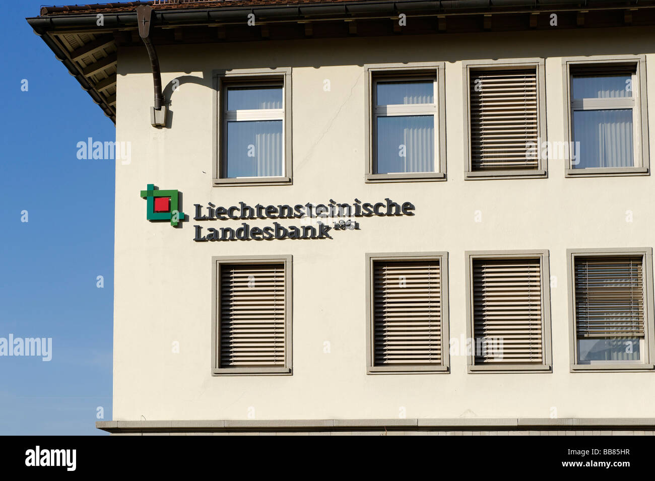 Liechtensteinische Landesbank, federal state bank, Vaduz, Liechtenstein principality, Europe Stock Photo