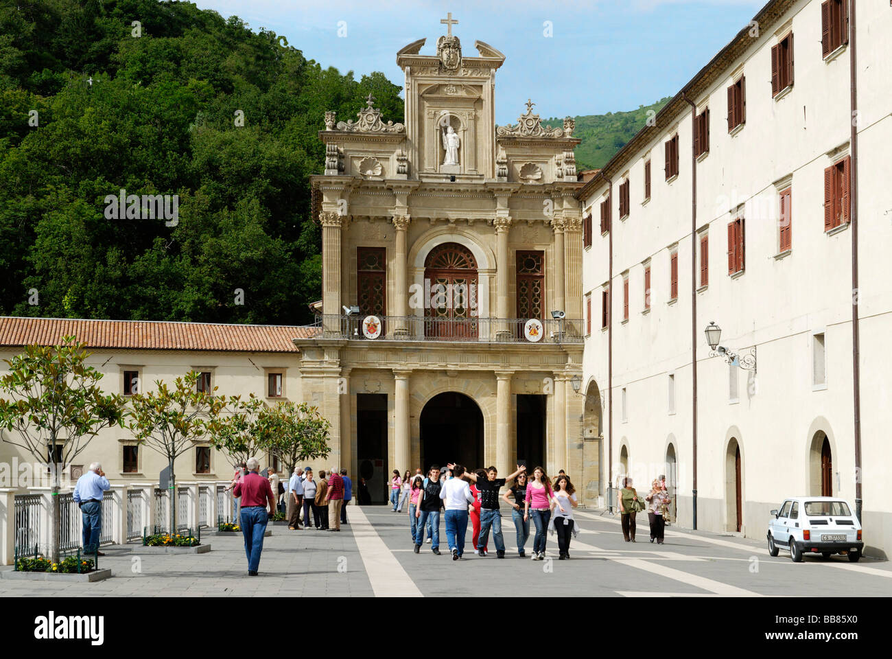 Entrance to the convent church, San Francesco di Paola, Calabria, Italy, Europe Stock Photo