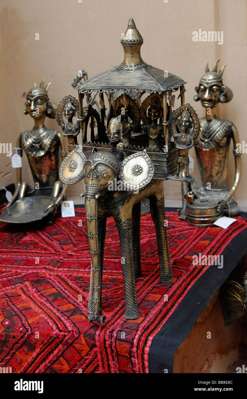 Souvenirs for sale, Fort Amber Palace, Amber, Rajasthan, North India, Asia Stock Photo