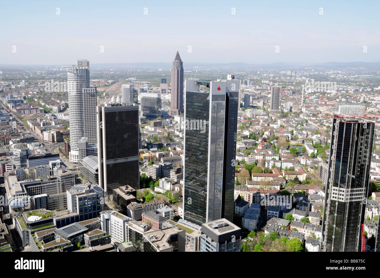 Frankfurt S Skyline As Seen From Maintower Viewing Platform Back