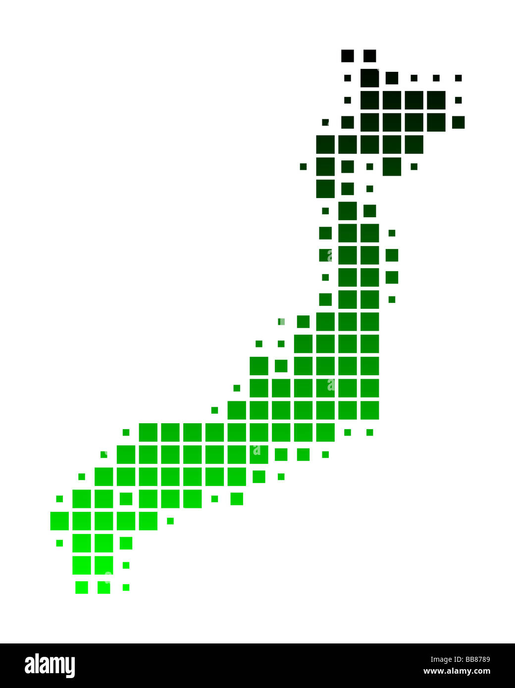 Map of Japan Stock Photo - Alamy