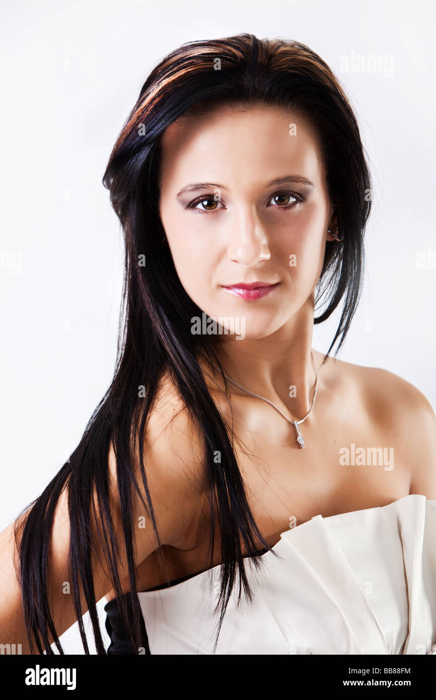 Young brunette hi-res stock photography and images - Alamy