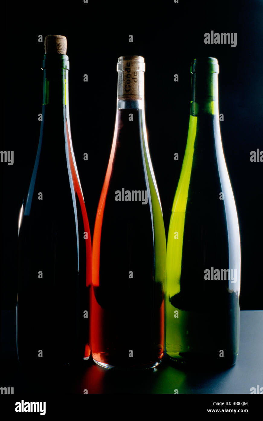 white rose red wine Stock Photo Alamy