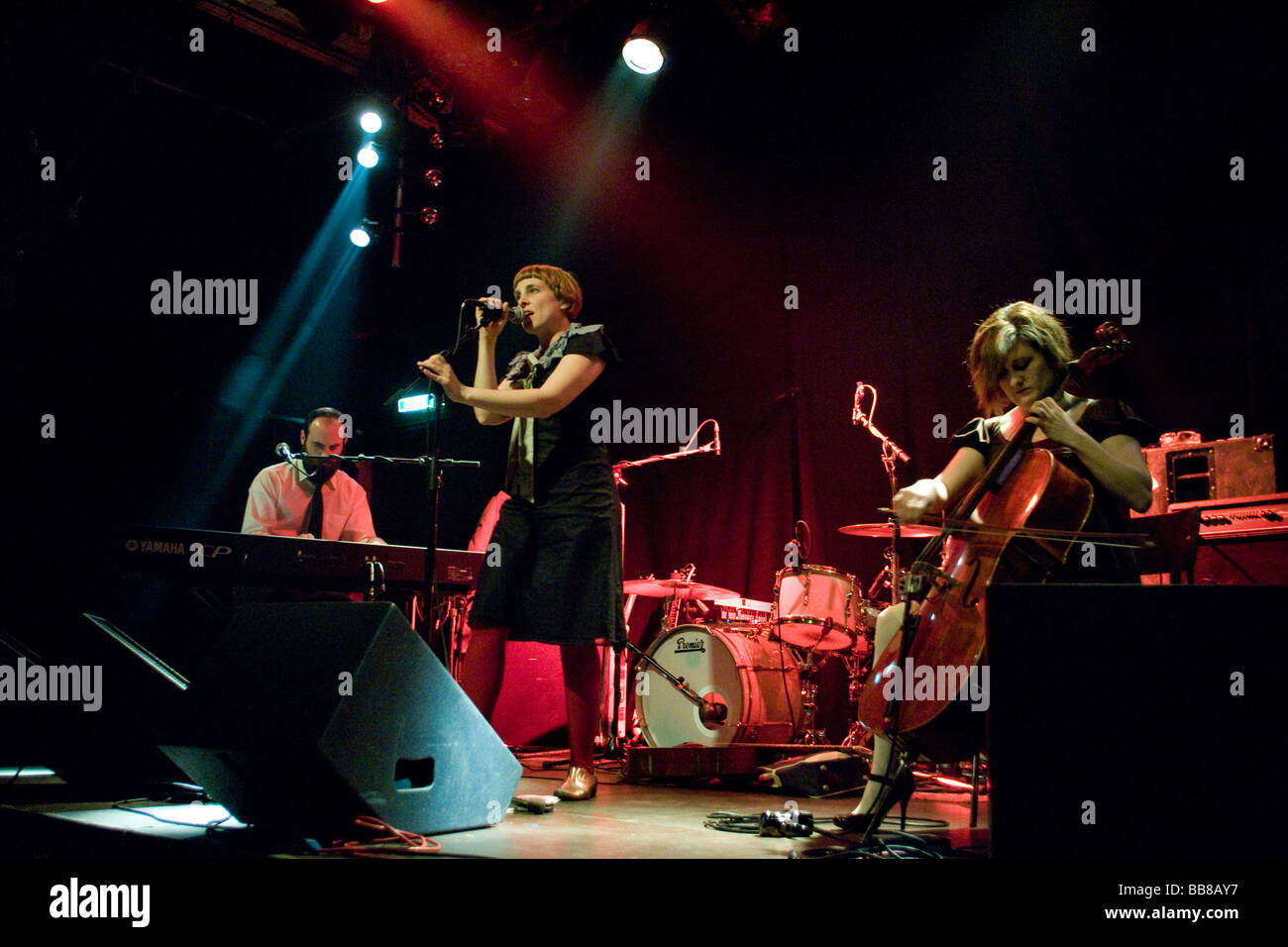 US singer and composer Sara Lov live in the Treibhaus Lucerne, Switzerland Stock Photo