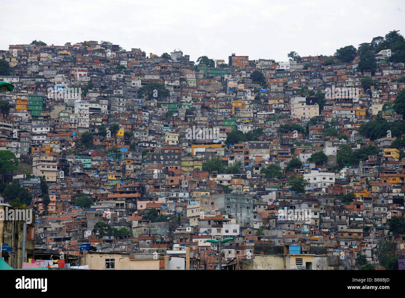 Favela in Rio de Janeiro, Brazil, South America Stock Photo
