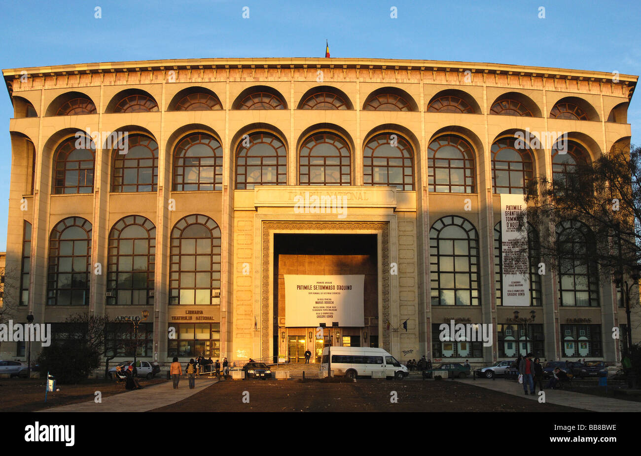 National Theatre in Bucharest, Romania, Eastern Europe Stock Photo