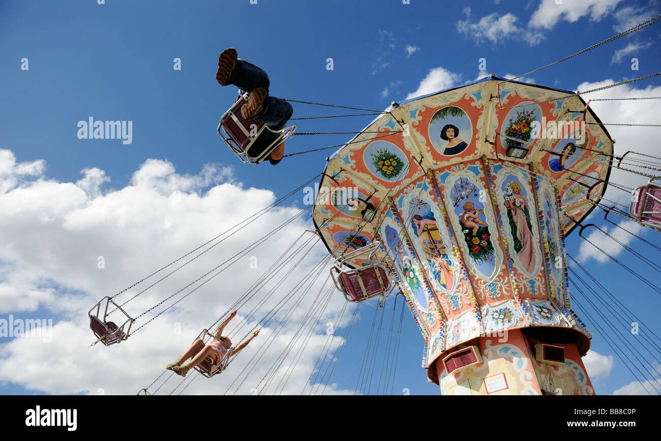 Old chairoplane Stock Photo