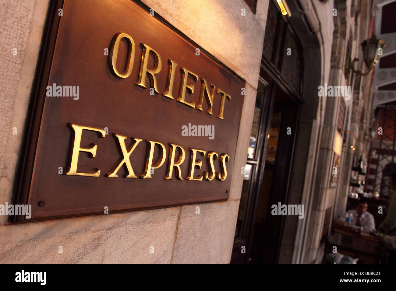 Istanbul Turkey the Orient Express restaurant inside the Sirkeci railway station Stock Photo