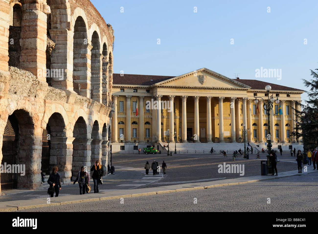 Verona Arena, Piazza Bra square, Palazzo Barbieri, Town Hall, Lake
