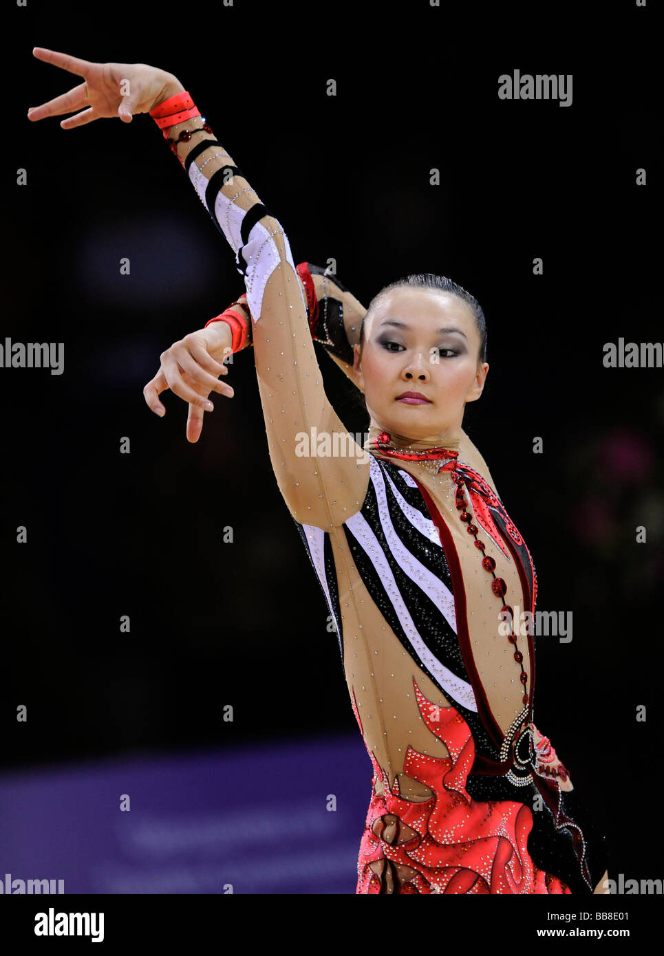 Aliya YUSSUPOVA, YUSSUPOWA, Kazakhstan, Grand Prix of Rhythmic Gymnastics, Paris, France, Europe Stock Photo