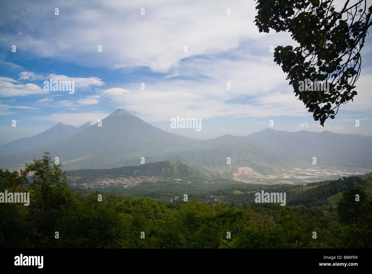 Landscape with mountains; Antigua, Guatemala Stock Photo Alamy