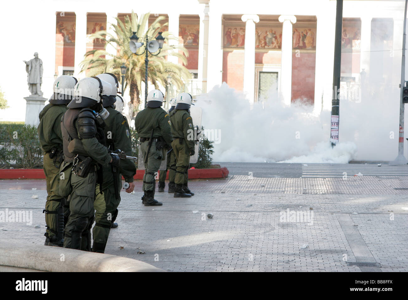 Athens riots December 2008 Stock Photo - Alamy