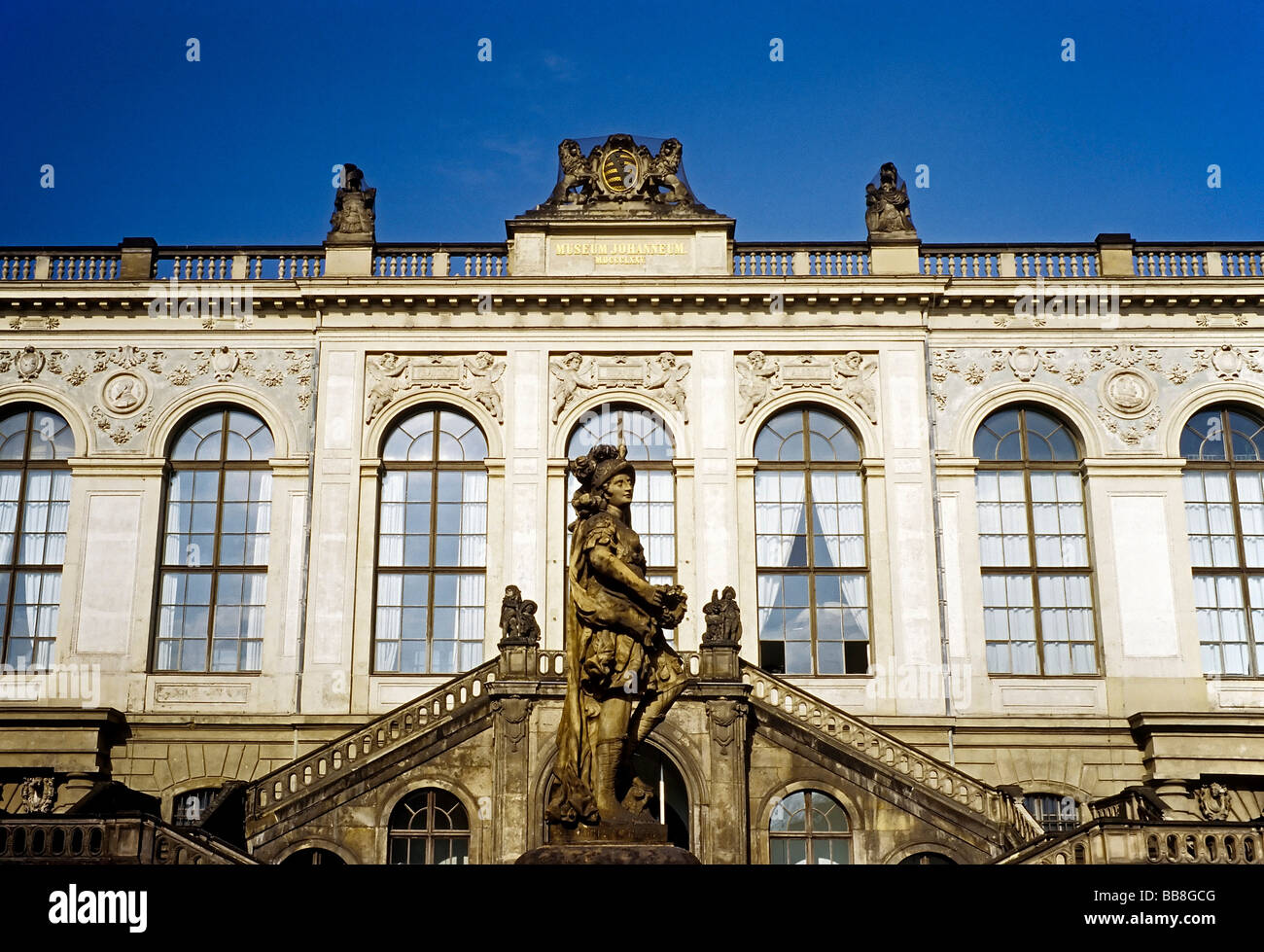 Johanneum, Dresden Transport Museum, Neumarkt Square, Dresden, Saxony, Germany, Europe Stock Photo