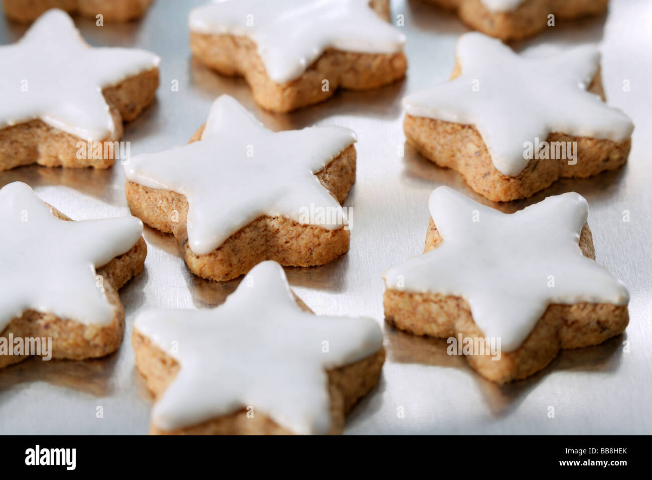 Star shaped cinnamon biscuit Stock Photo