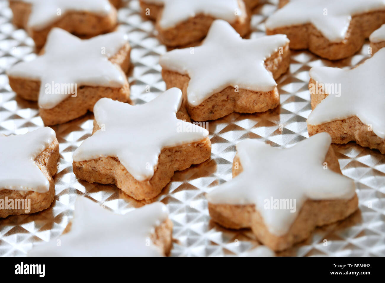 Star shaped cinnamon biscuit Stock Photo