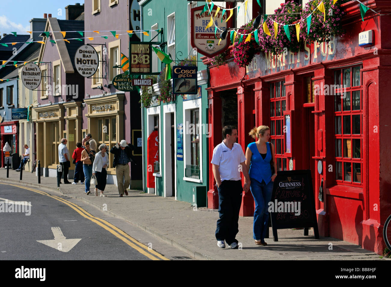 Irish Pubs, Dingle, Kerry, Ireland Stock Photo