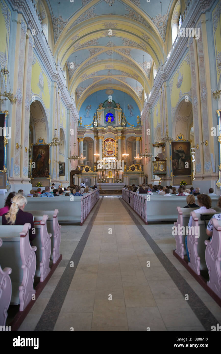 Aglona Basilica, interior, Aglona, Latgalia, Latvia, Baltic region Stock Photo