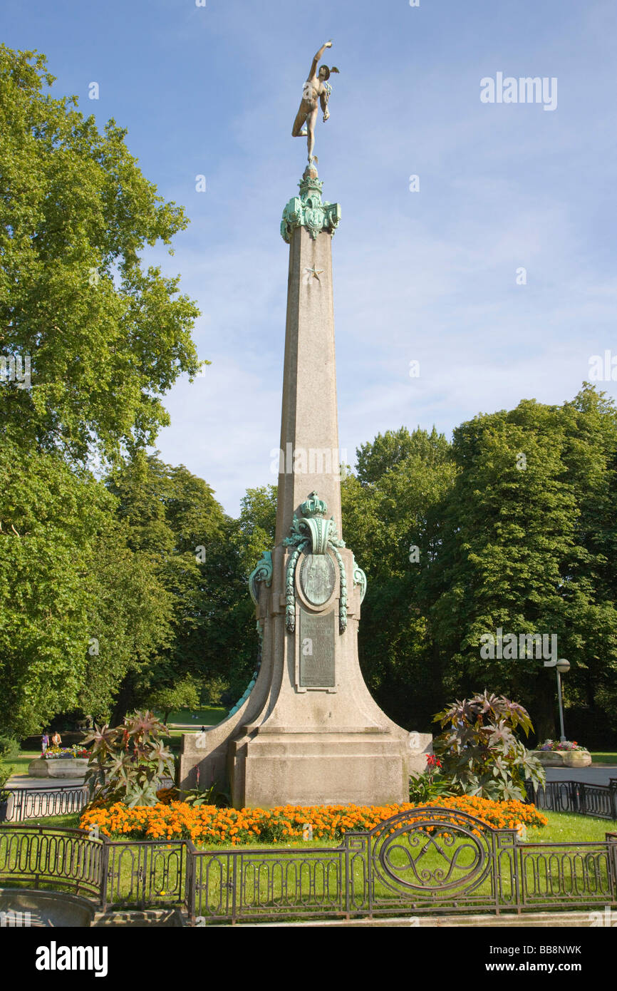 Monument to nationalization of Congo colony, Antwerp, Belgium Stock Photo