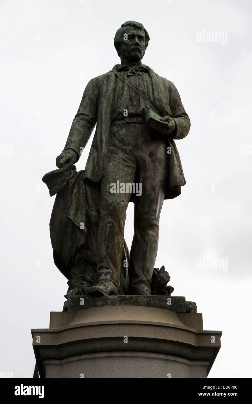 Statue of David Livingstone in Precinct Square outside Glasgow Cathedral, Glasgow Scotland Stock