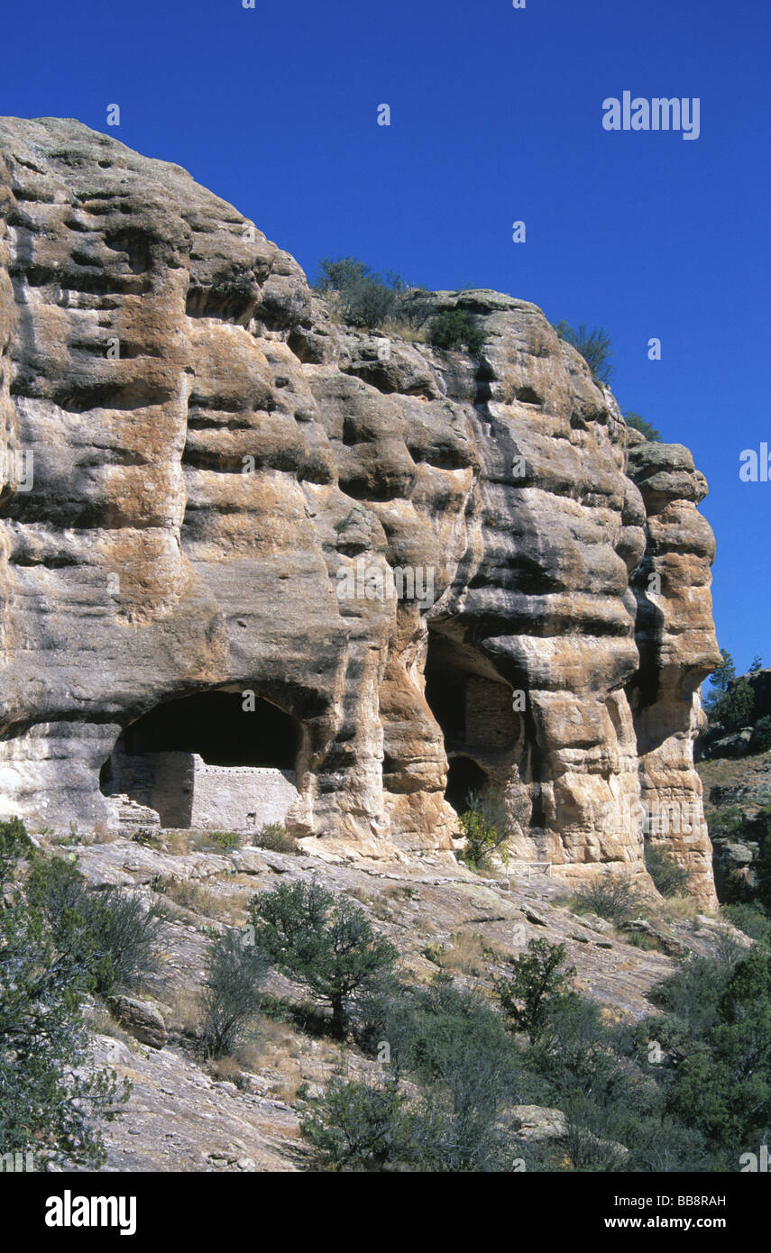 Gila Cliff Dwellings New Mexico USA Stock Photo Alamy