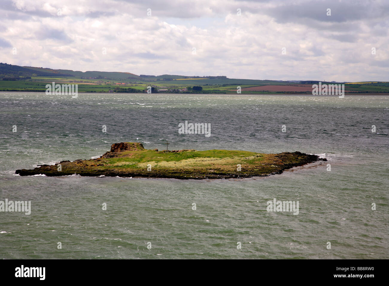 Remains of the chapel on St Cuthbert s Island Holy Island Lindisfarne