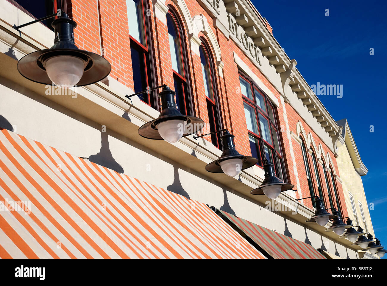 row-of-lamps-above-awning-antique-stores-calgary-alberta-canada