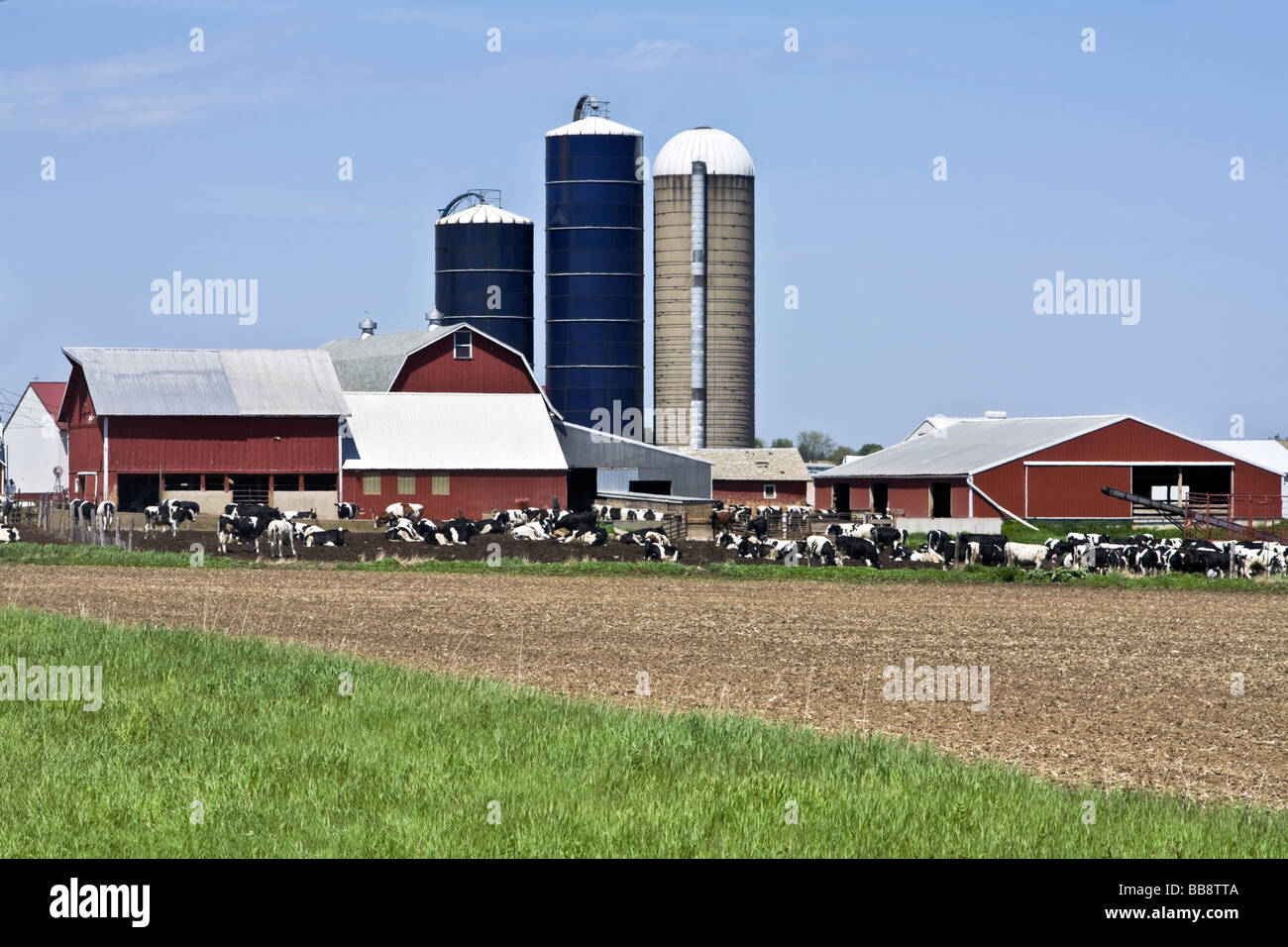 Farm in Wisconsin Stock Photo - Alamy