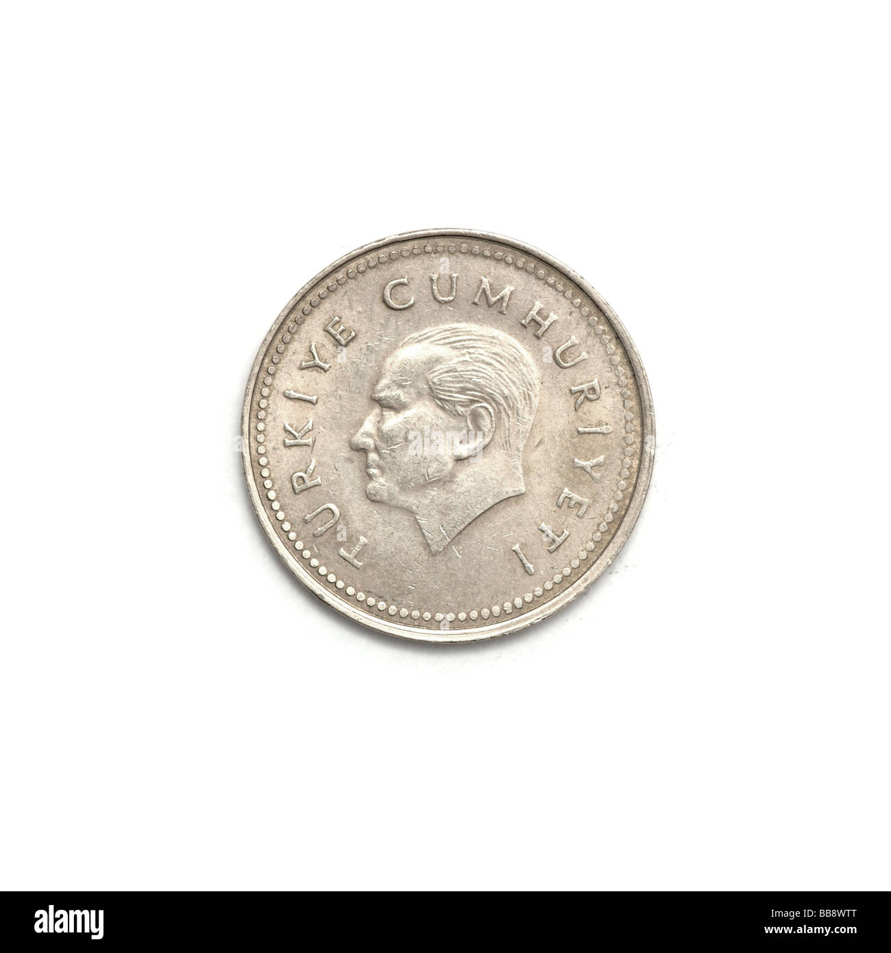Turkish 5000 lira coin Stock Photo