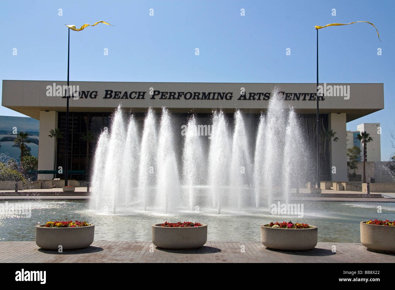 The Long Beach Performing Arts Center at Long Beach California USA Stock Photo